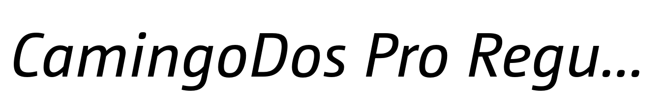 CamingoDos Pro Regular Italic